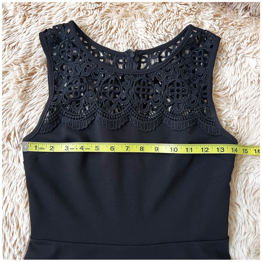 Lulu’s According To Love Black Lace Skater Dress Size Small - Picture 10 of 16